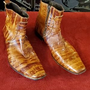 Shoes | Mens Rare Eel Skin Boots 